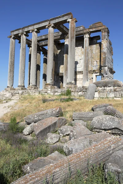 Diova chrámu, aizanoi, cavdarhisar, kutahya, Turecko — Stock fotografie