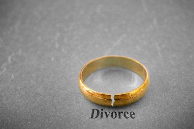 Divorce concept clipart