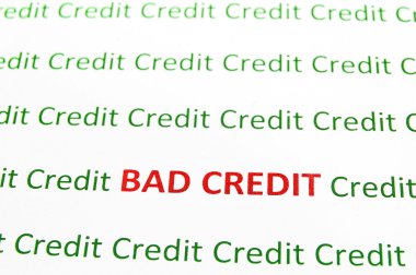 Bad Credit clipart