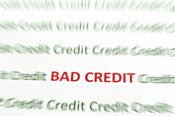Плохие кредиты — стоковое фото