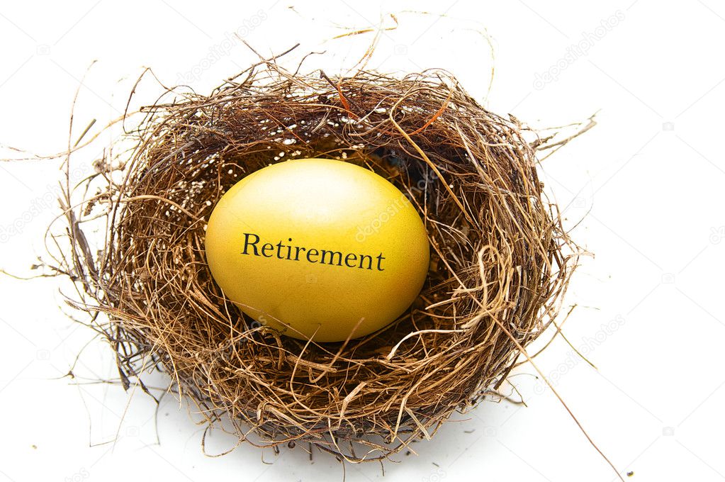 Golden retirement egg