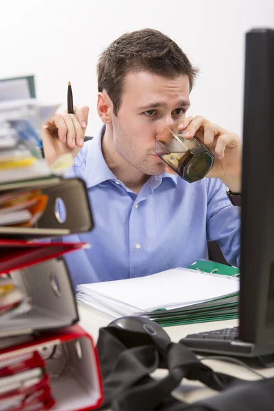 Confident accountant at work — Stock Photo, Image