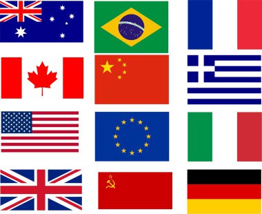 -on iki en çok satan dünya bayrakları Bayraklar