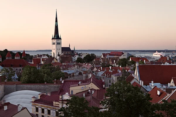 Vista panoramica del centro storico di Tallinn — Foto Stock