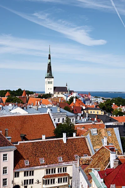 Vieux paysage urbain de Tallinn — Photo