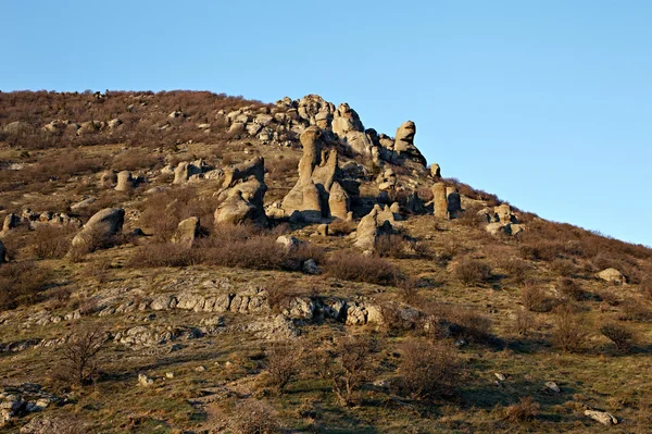 Demerdzhi colinas de montaña — Foto de Stock