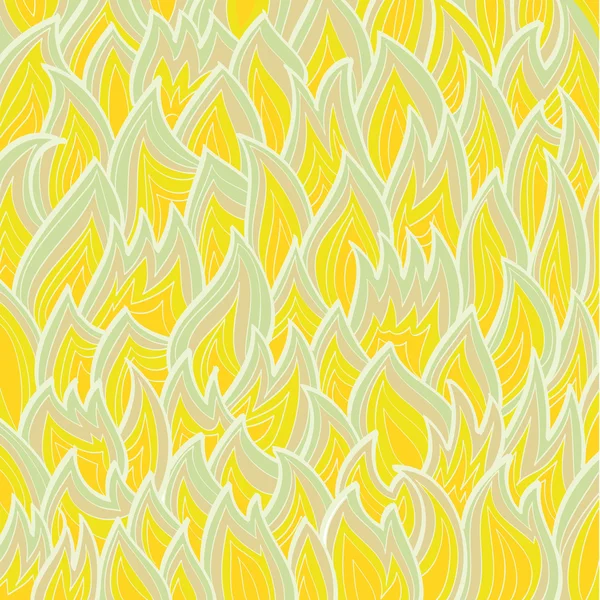 橙色火背景与风格化的手绘火焰 — 图库矢量图片