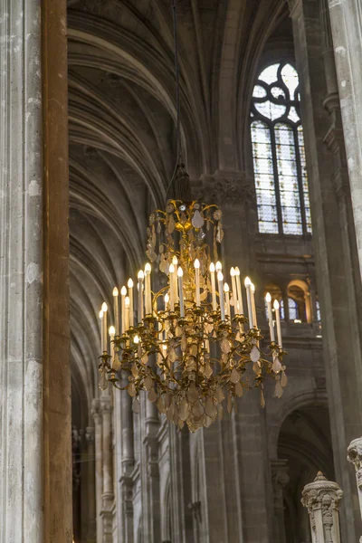 Historic chandelier, seen in Paris, France — Stock Photo, Image