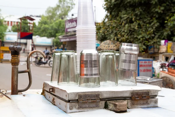 Voda na prodej v Dillí, Indie — Stock fotografie