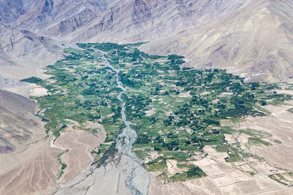 Ορεινό χωριό, ladakh, Βόρεια Ινδία — Φωτογραφία Αρχείου