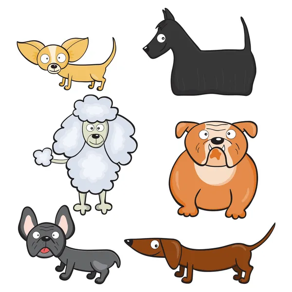 Kreslené psy — Stockový vektor