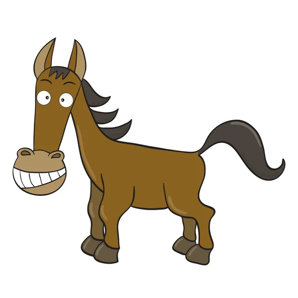 Мультяшный конь — стоковый вектор