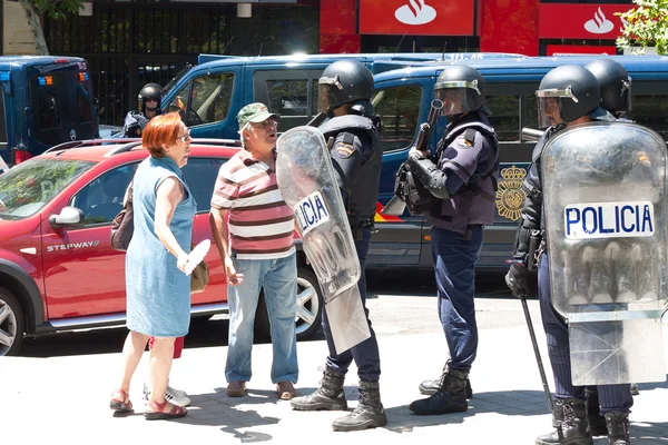 Riot policemen — Stock Photo, Image