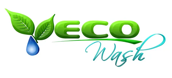 Ekologiczne pranie symbol — Zdjęcie stockowe