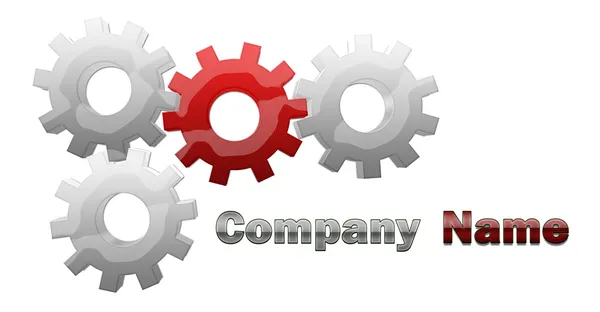 Logotipo da empresa — Fotografia de Stock
