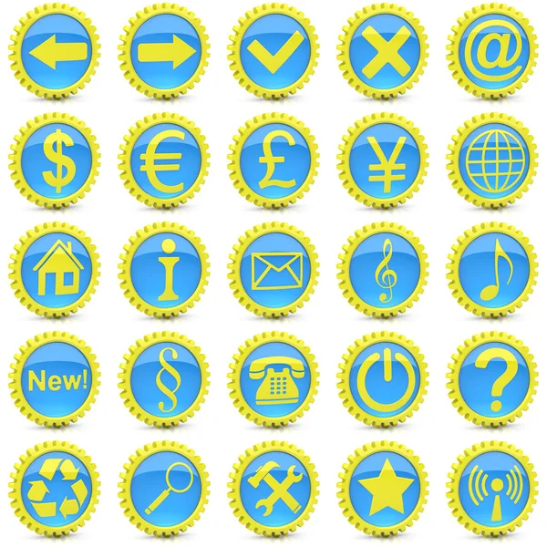 stock image 3d icons set