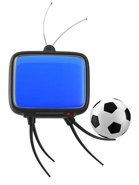 Fotbal tv — Stock fotografie