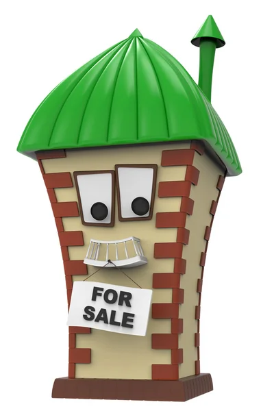 Abstracte huis te koop — Stockfoto