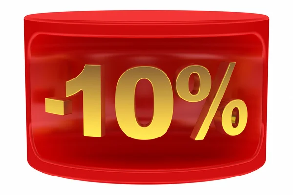 Verkauf Aufkleber -10% — Stockfoto