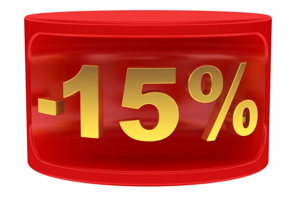 Vendita adesivo -15% — Foto Stock
