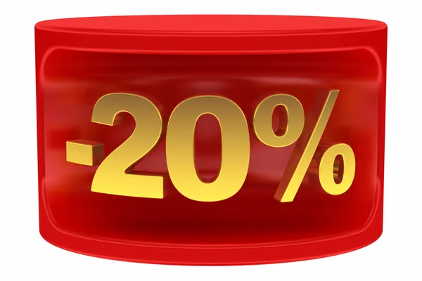 Sale sticker -20% — Zdjęcie stockowe