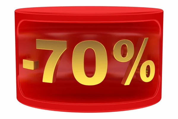 Sale sticker -70% — Zdjęcie stockowe