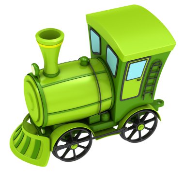 Yeşil oyuncak tren