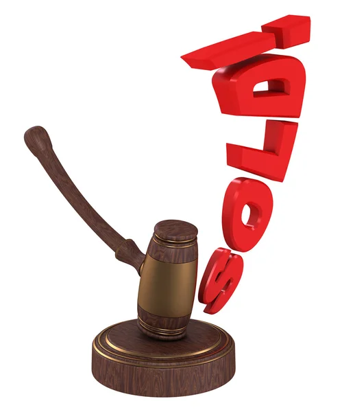 Stock image Auction gavel with word SOLD