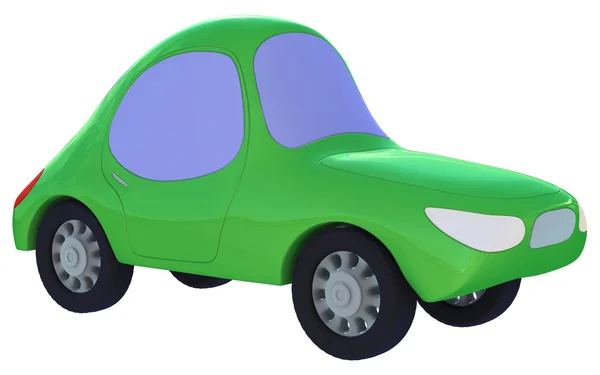 Carro de brinquedo verde — Fotografia de Stock