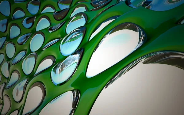 Зеленые капли абстрактный фон — стоковое фото