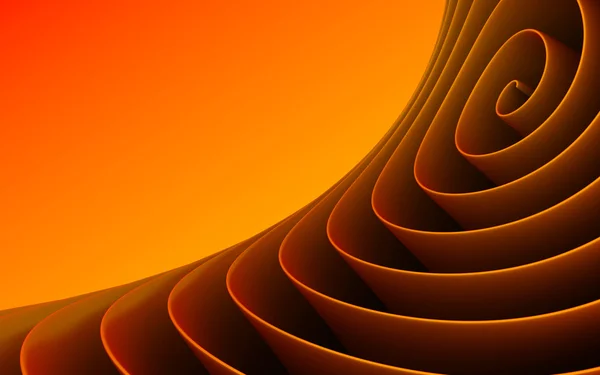 Abstrakte Spirale orangen Hintergrund. — Stockfoto