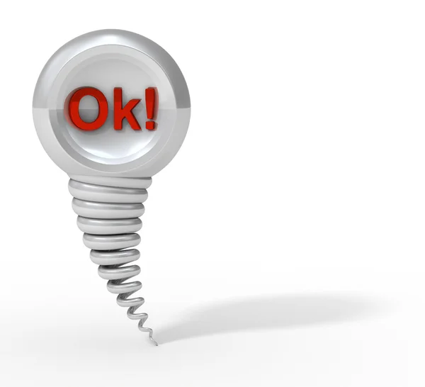 Resumen Ok! botón — Foto de Stock
