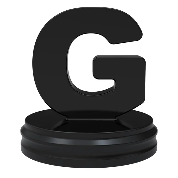 Abstract black letter G — Stock Photo, Image