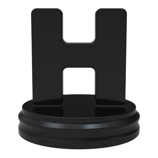 stock image Abstract black letter H