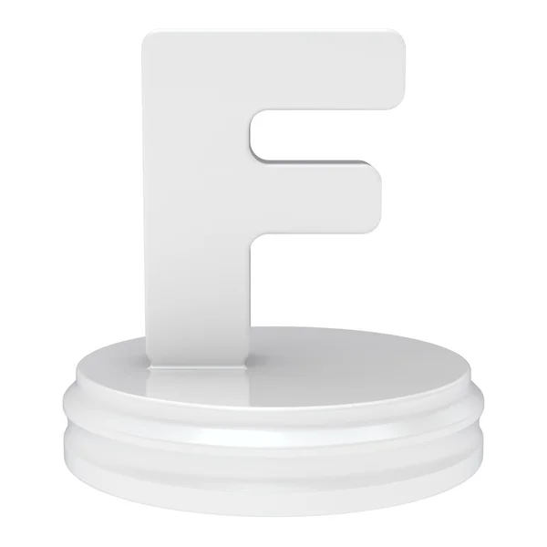 stock image Abstract white letter F