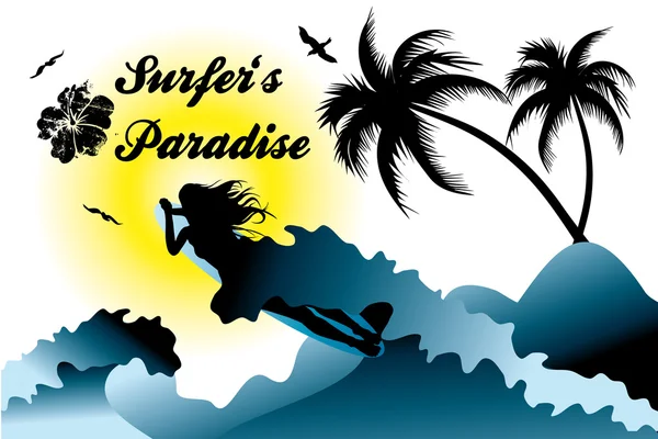 Surfers Paradis — стоковий вектор