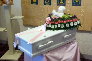 Coffin for a kid clipart