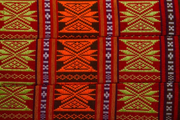 Ręcznie wykonane wzór tkaniny — Zdjęcie stockowe