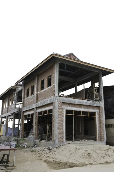 Дом в стадии строительства — стоковое фото