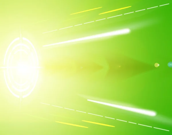 Абстрактный цифровой зеленый фон со стрелками — стоковое фото