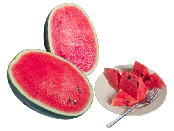 Fresh watermelon ready to eat — Stock Photo, Image