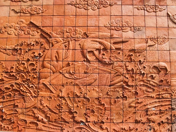 Bas-relief wall — Stock Photo, Image