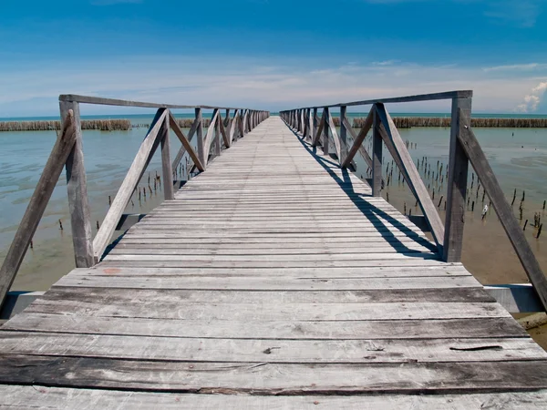 stock image Way to Bang Khun Thian sea view