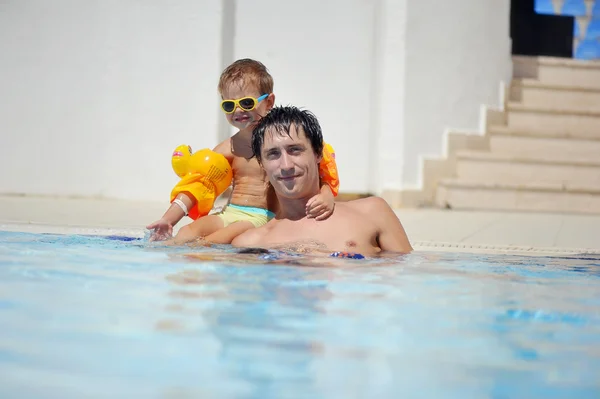 Summer holiday with the father — Stock Photo, Image
