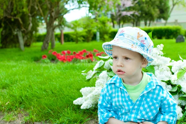 夏の帽子の子 — ストック写真