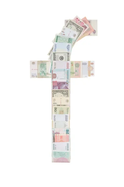 Carta f del dinero —  Fotos de Stock