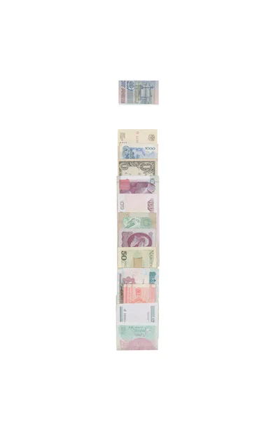 Letra i del dinero —  Fotos de Stock