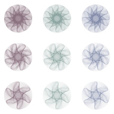 Rosette Collection IV clipart