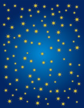 Starry night clipart