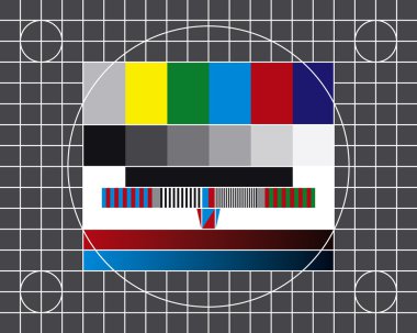 TV Test screen clipart